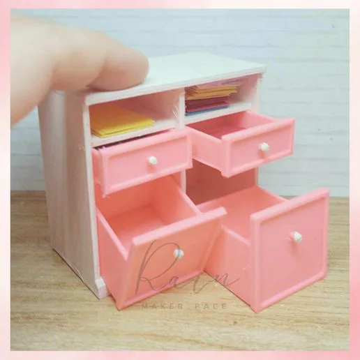 Storage Cabinet  | MINIATURE CRAFTER SEWING ROOM FURNITURE