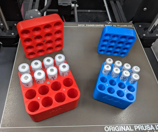 Battery Storage / Battery Box with Magnetic Lid