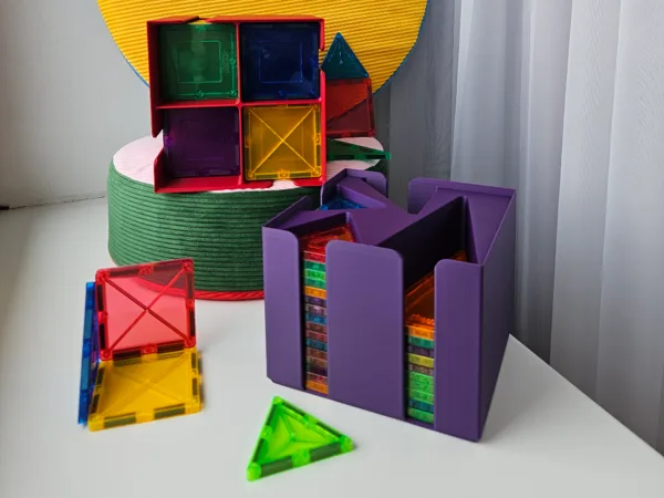 Stackable Magnetic Tile Organizer - A1 Mini ready
