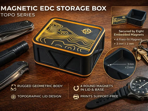 Magnetic EDC Storage Box – Topo Series