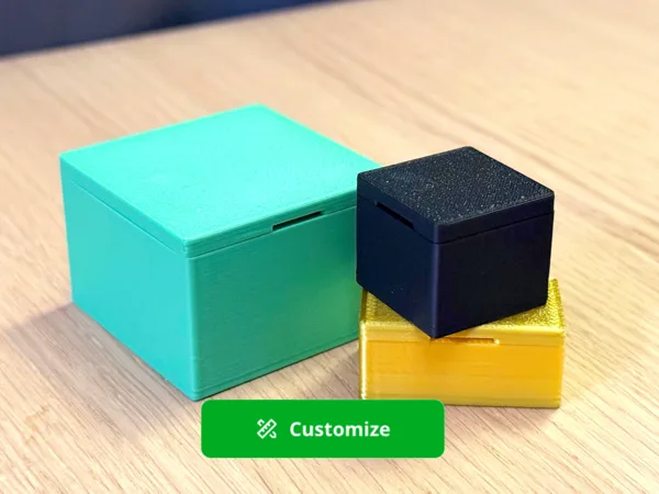 Simple Customizable Snap-Fit Storage Box with Lid