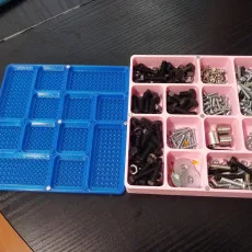 Small items divided storage box