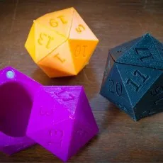 Die of Holding! New and Improved d20 Swivel Top Magnetic Latch