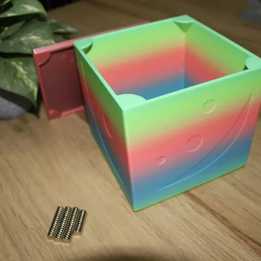 Storage box with camouflaged magnets #CULTSXBOX
