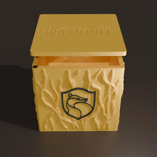 🦡 PICANIS MAGIC BOX – Hufflepuff Edition (Magnetic Storage Box)