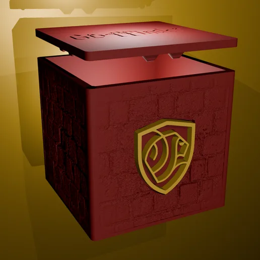 🦁 PICANIS MAGIC BOX - Gryffindor Edition (Magnetic Storage Box)