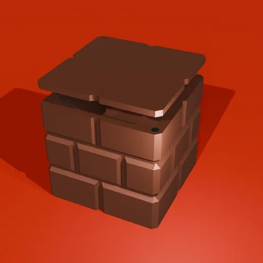 🧱 PICANIS BOX - Brick Block (Magnetic Storage Box)