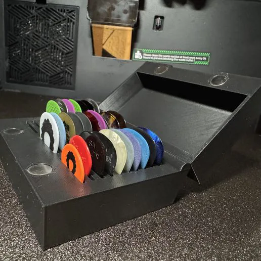 Magnetic Guitar Pick Storage Box – Print in Place