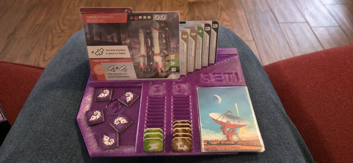SETI Board Game Player Dashboard (Compatible with Space Agencies Expansion)