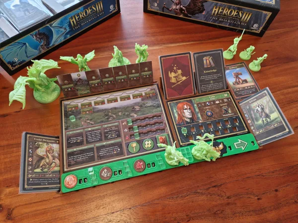 Player dashboard for Heroes 3 Board Game