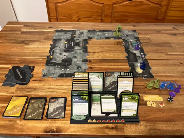 Dashboard for D&D Adventure System Board Games