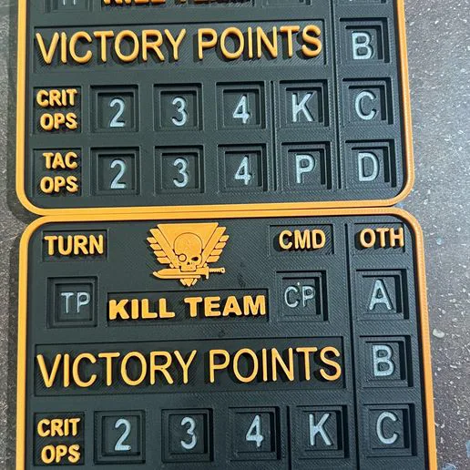 Kill Team Score Tracker (KT24, 12mm and 16mm dice compatible)