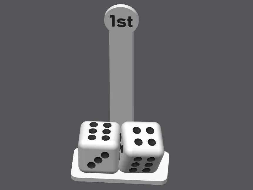 Las Vegas board game first player token