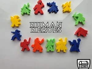 Human Player Character - Meeple Minis