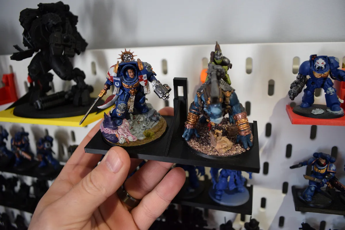 Miniatures 50mm Bases Ikea Skadis Display