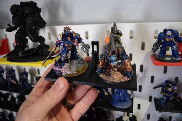 Miniatures 50mm Bases Ikea Skadis Display