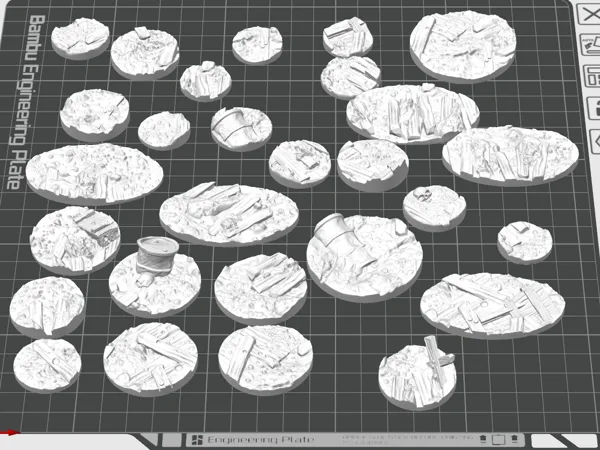 Trench Bases – Scalable Tabletop Miniature Bases