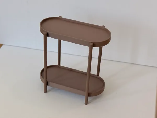 1:6 Scale Miniature 2-Tier Oval Plant Stand
