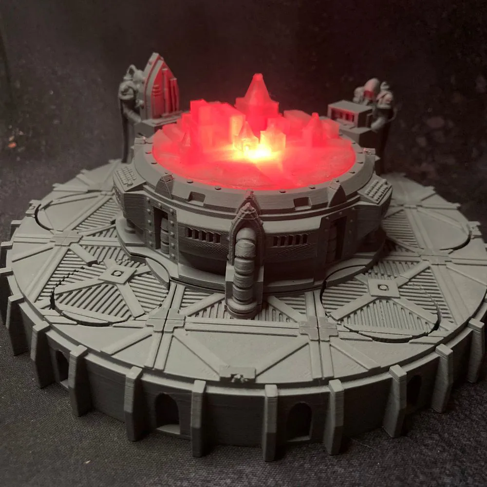 Tactical Command LED Holo-table Display Plinth with 28.5mm / 32mm base inserts