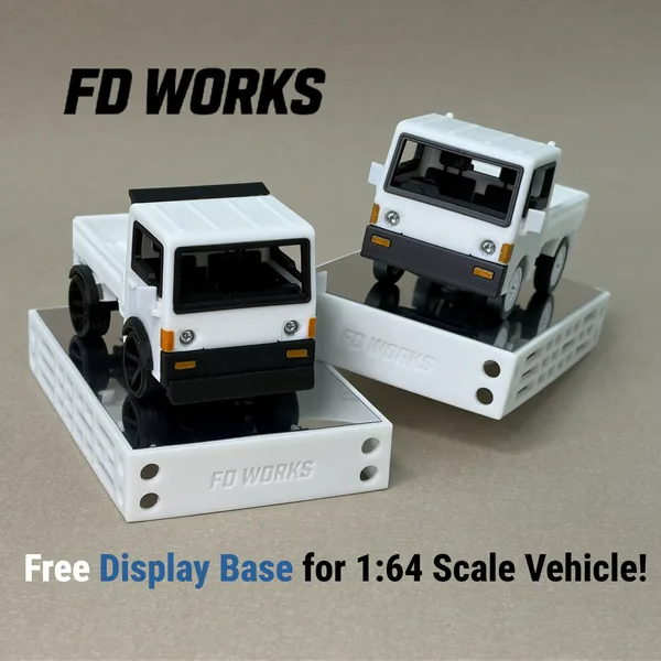 [Free] Universal 1:64 Display Base for Hot Wheels & Diecast