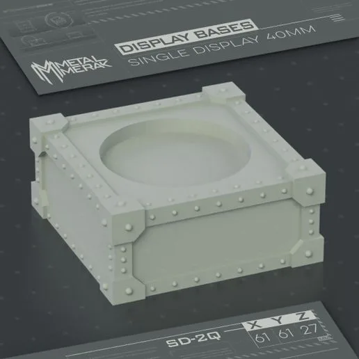 SINGLE MINIATURE 40mm BASE DISPLAY