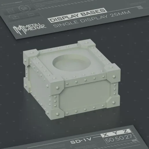 SINGLE MINIATURE 25mm BASE DISPLAY-