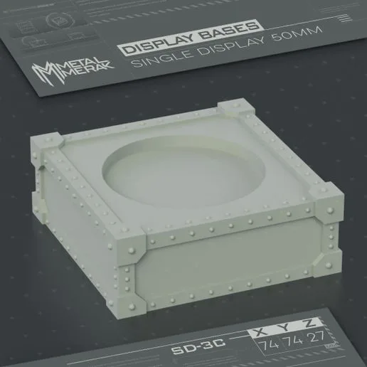 SINGLE MINIATURE 50mm BASE DISPLAY