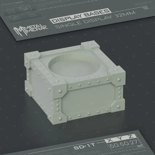 SINGLE MINIATURE 32mm BASE DISPLAY