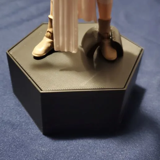 action figure display stand with storage container