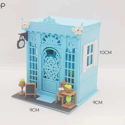 FLOWER SHOP MINIATURE PACK BOOK NOOK DIY 3D PRINT MODEL