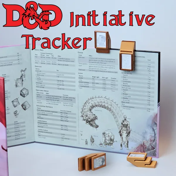 Minimalist Initiative Tracker – For use with DM Screen