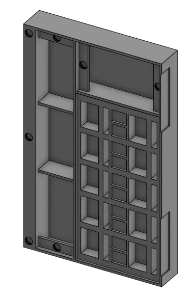 GM Initiative tracker for DnD dice box remix - hinged version