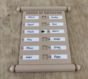 D&D Initiative Tracker Scroll