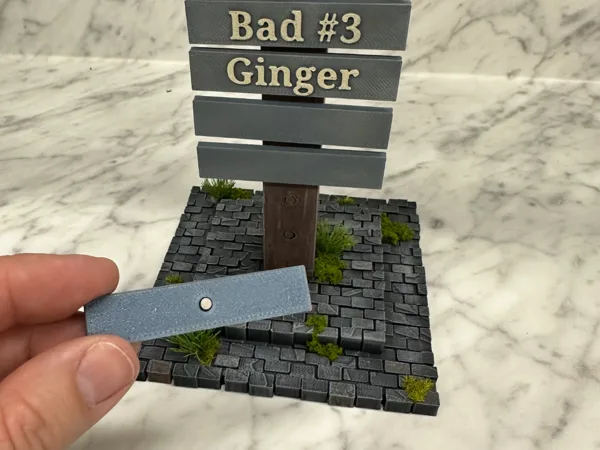 DnD Initiative Tracker - Magnetic - Editable Text