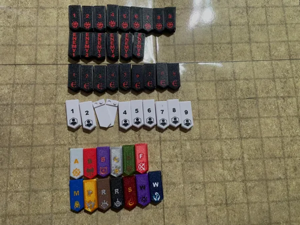 D&D Simple class/npc/enemy initiative markers