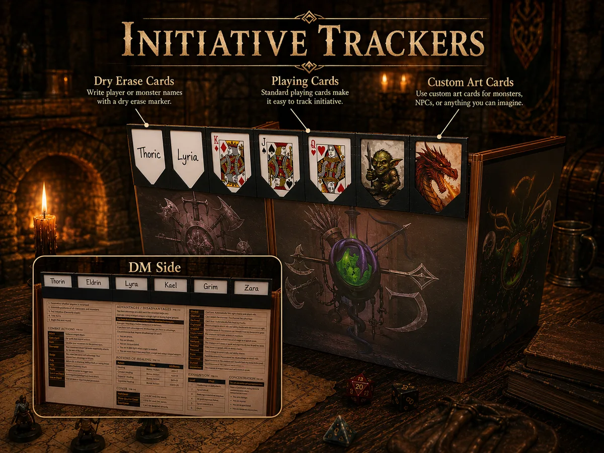 Initiative Trackers (Playing Card Size)