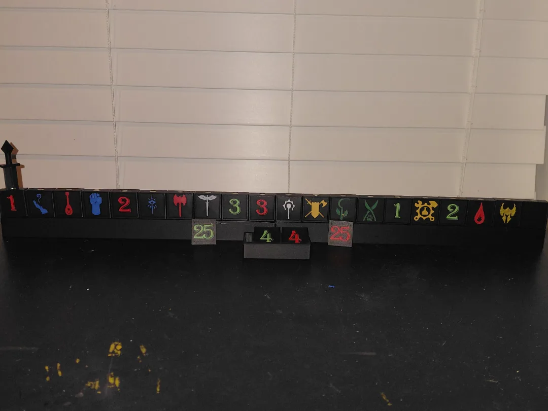 DND initiative tracker for DM screen or table