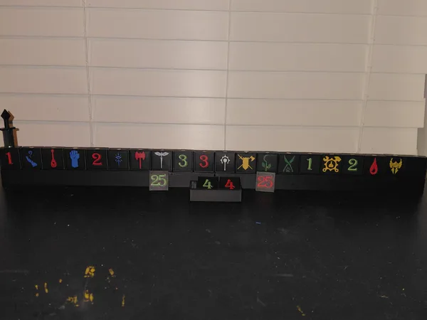 DND initiative tracker for DM screen or table