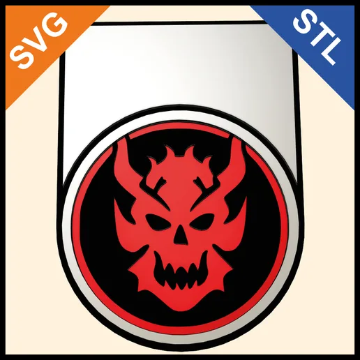 D&D Fiend Initiative Token – STL & SVG | DM Screen Clip Marker