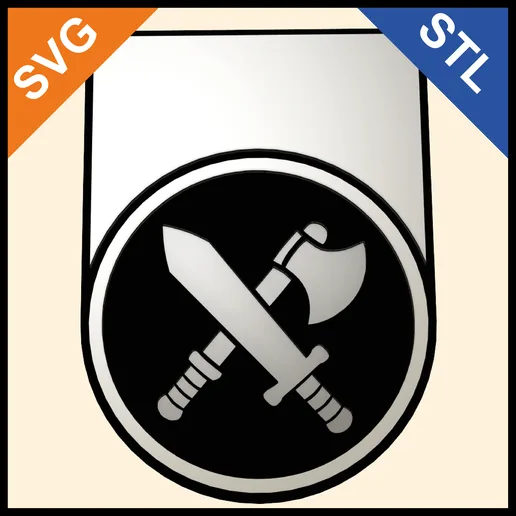 D&D Humanoid Initiative Token – STL & SVG | DM Screen Clip Marker