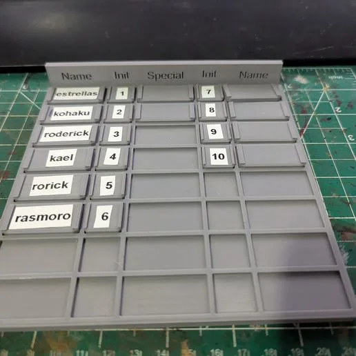 Initiative tracker for TTRPGs