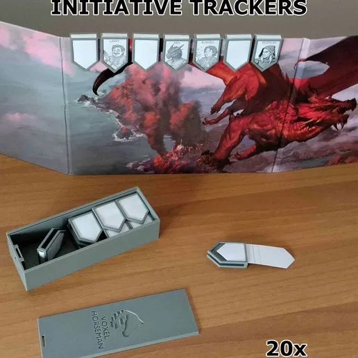 RPG Initiative Trackers and Storage Case