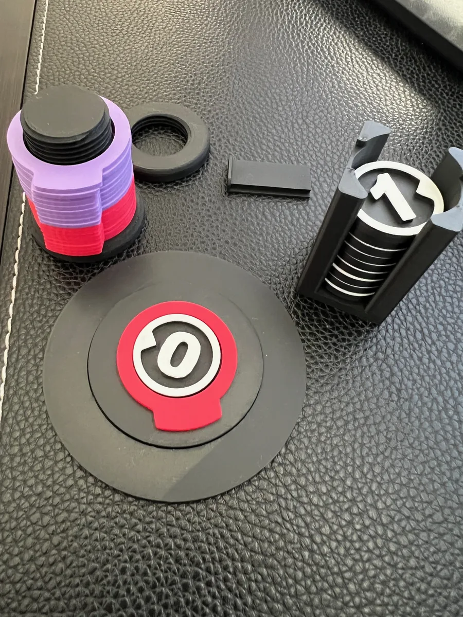 Minimalist Tabletop 25mm Tokens, Condition rings, and Organizers