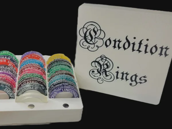 Gridfinity 3x3 Magnetic Condition Ring Box