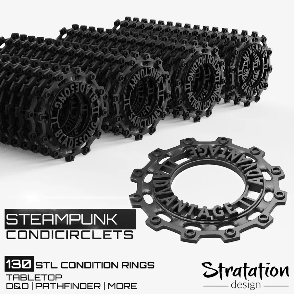 Steampunk CondiCirclets - 130 Condition Rings