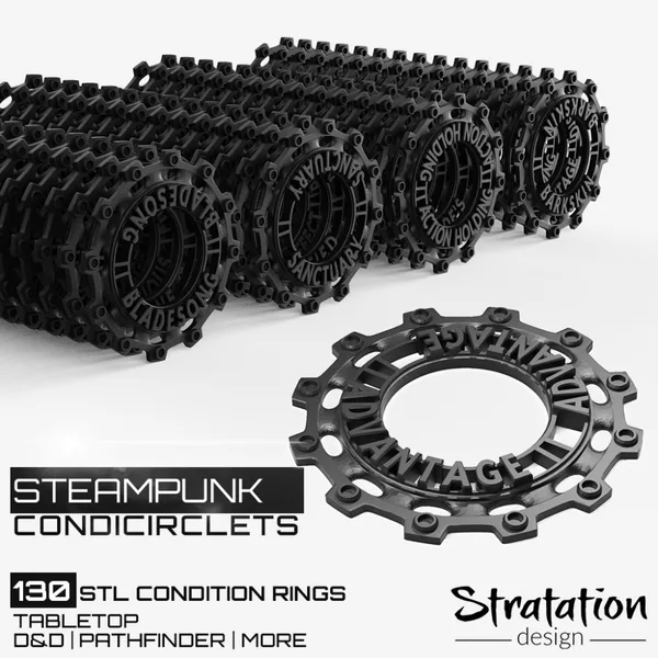 Steampunk CondiCirclets - 130 Condition Rings
