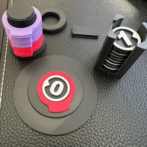 Minimalist Tabletop 25mm Tokens, Condition rings, and Organizers