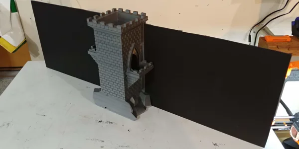 D&D Dice Tower and DM Screen with 5mm channels