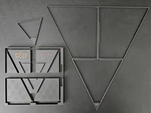 DnD 53° 60ft 30ft & 15ft Cone Spell Templates