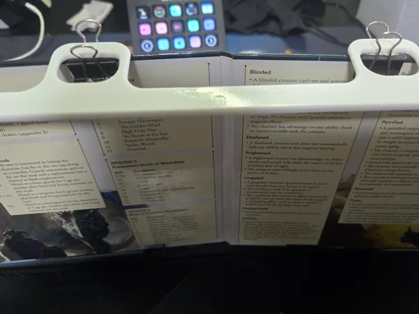 DM screen LED holder